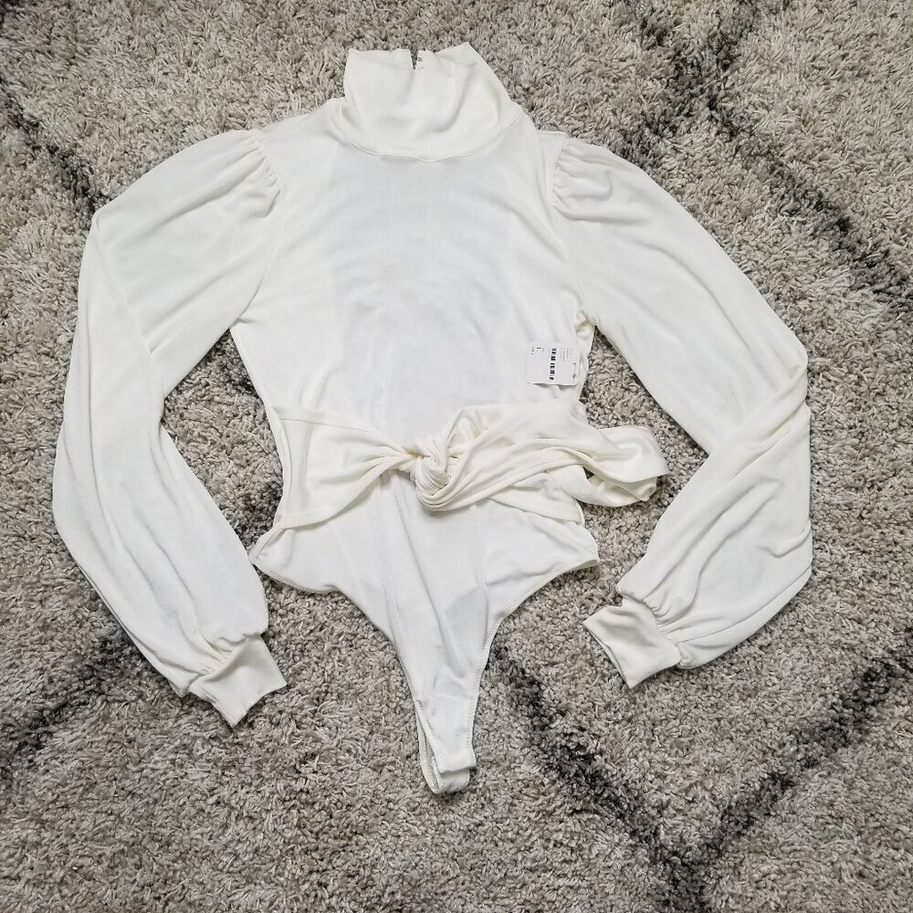 NWT Free People X REVOLVE Bring It Back Bodysuit Ivory Size Large - Picture 4 of 8